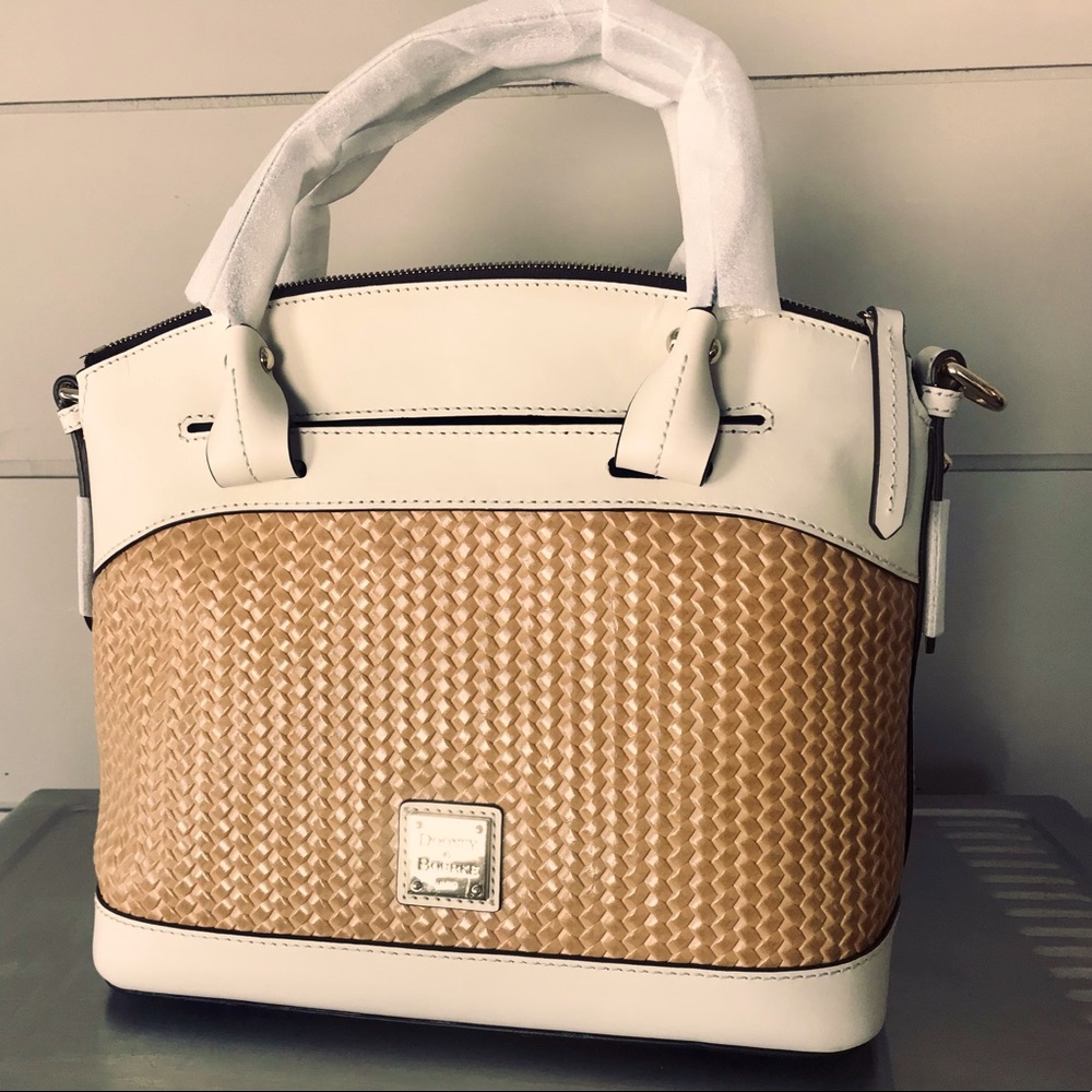 NWT Dooney & Bourke “Beacon” Embossed Leather Satchel